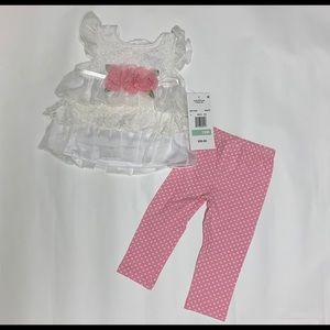 Baby Girls 2-Pc. Lace Ruffle Rosette Set